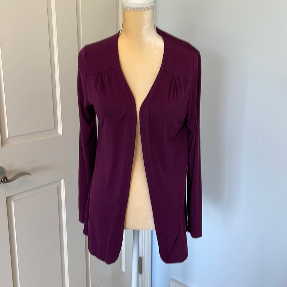 Coldwater Creek Fall Color Purple Cardigan